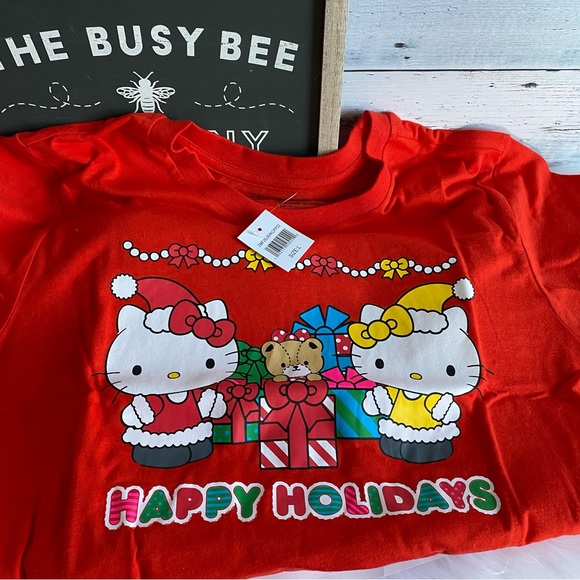 Hello Kitty HAPPY HOLIDAYS Christmas Pajama Set- Medium - Picture 3 of 12
